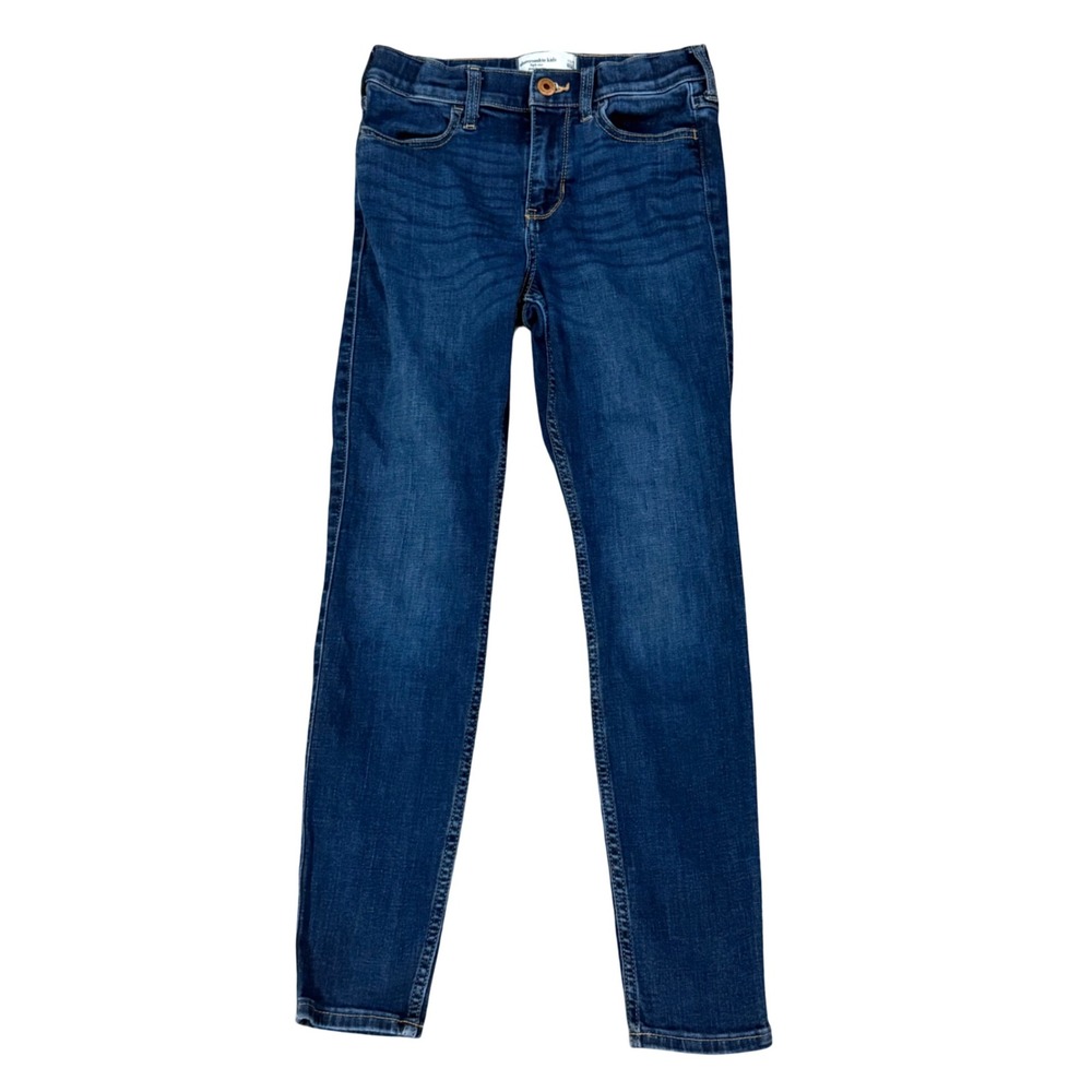 Abercrombie Kids High Rise Jean Legging Dark Wash Skinny Jeans Sz 11/12 Regular